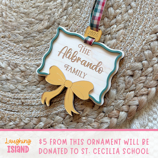 Family Name Bow | Ornament Fundraiser