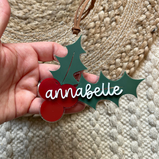 Sparkle Holly  | Ornament 2025