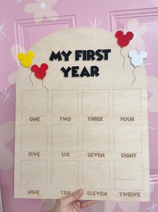 Mickey | My First Birthday Board