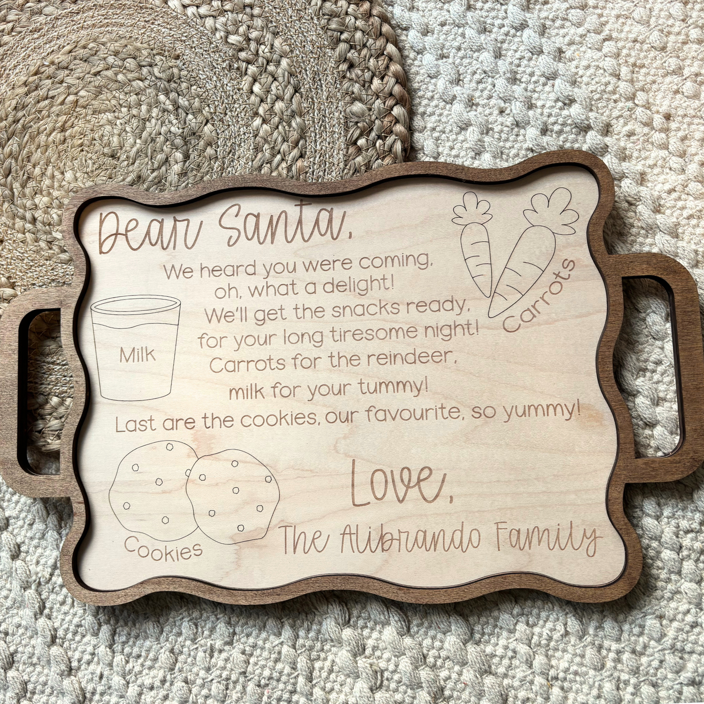 Milk & Cookies Tray | Christmas 2025