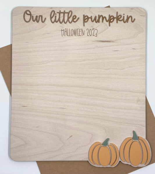 Halloween keepsake | our little pumpkin