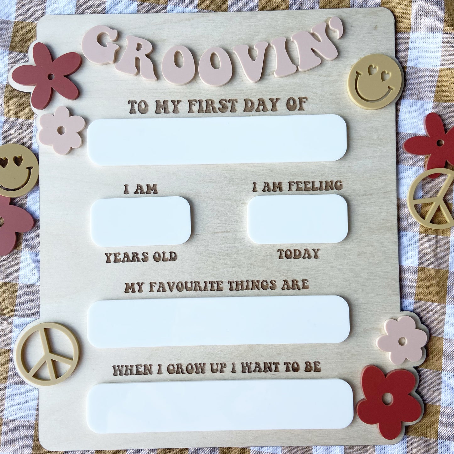 GROOVIN’ - Back to school board